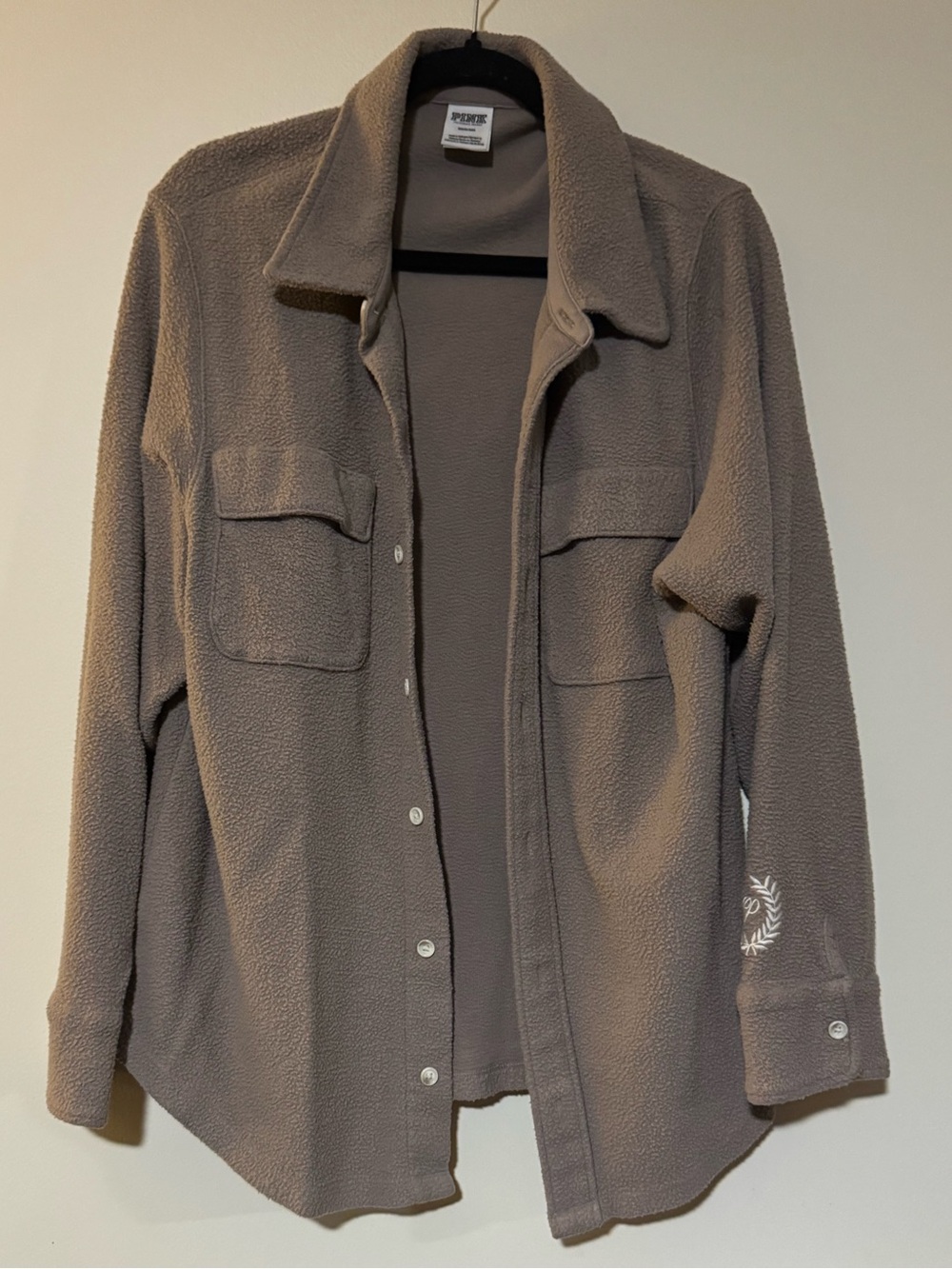 Victoria's Secret Taupe Teddy Sherpa Shacket
